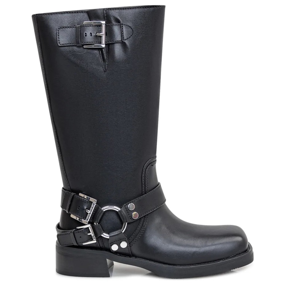 New in box Michael Kors Black Combat & Moto Boots - Picture 4 of 16